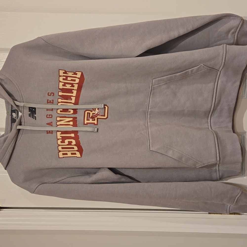New Balance Boston College Eagles Hoodie Gray Men’s Size L NCAA Pullover - Picture 3 of 7